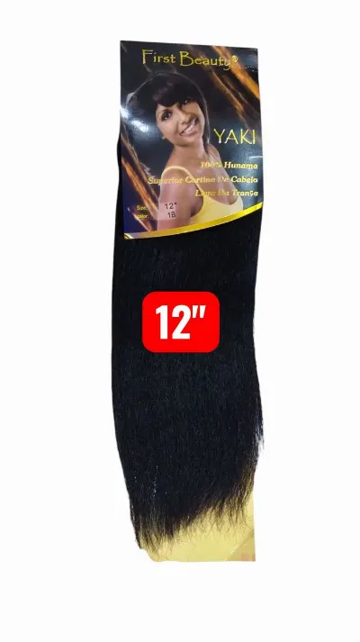 HUMAN HAIR YAKI 12''